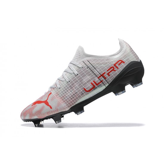 Puma Future Z 1 4 FG Instinct Silver Red PInk Black Low Men Football Boots