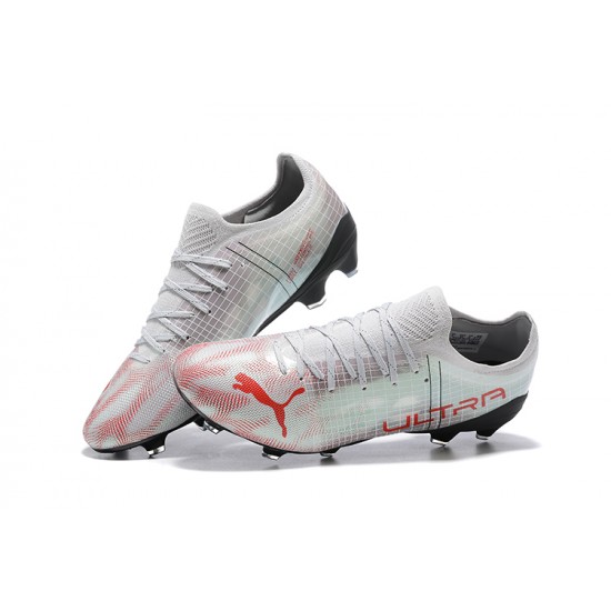 Puma Future Z 1 4 FG Instinct Silver Red PInk Black Low Men Football Boots