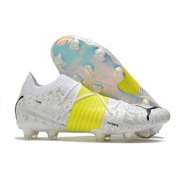 Puma Future Z 1.1 FG Low White Yellow Black Men Football Boots