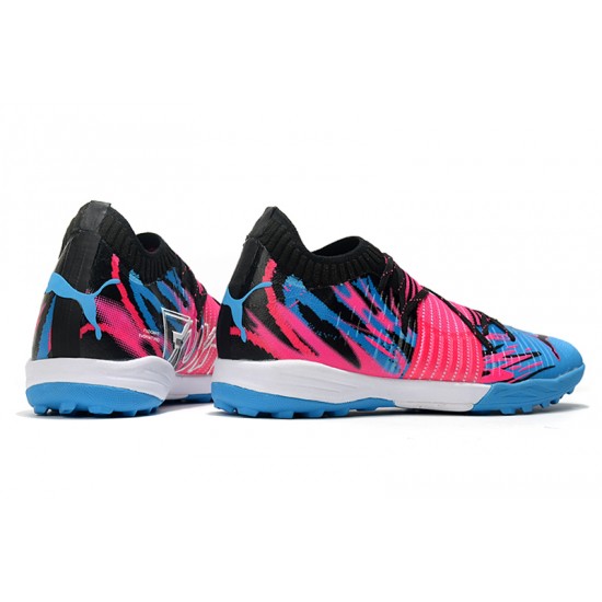 Puma Future Z 1.1 TF Low Pink Blue Black Men Football Boots