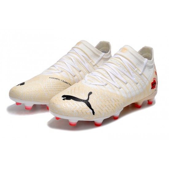 Puma Future Z 1.3 Instinct FG Low Beige Pink White For Women/Men Football Boots