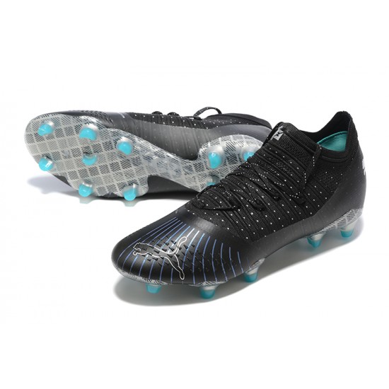 Puma Future Z 1.3 Instinct FG Low Black Silver Blue Men Football Boots