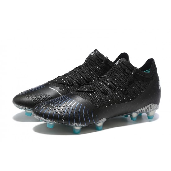 Puma Future Z 1.3 Instinct FG Low Black Silver Blue Men Football Boots