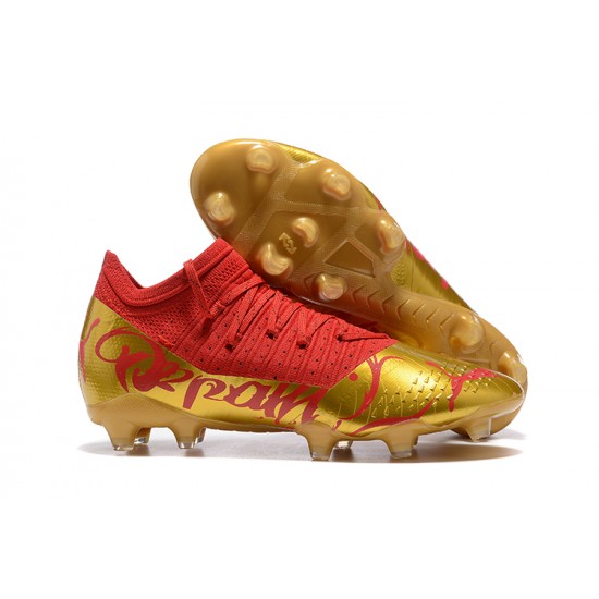 Puma Future Z 1.3 Instinct FG Low Red Gold Men Football Boots