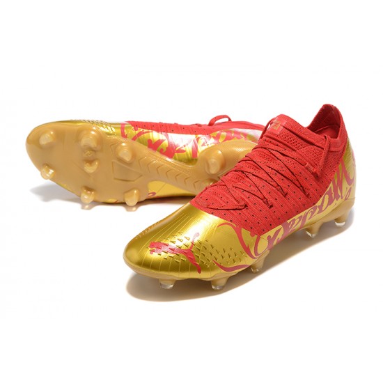 Puma Future Z 1.3 Instinct FG Low Red Gold Men Football Boots
