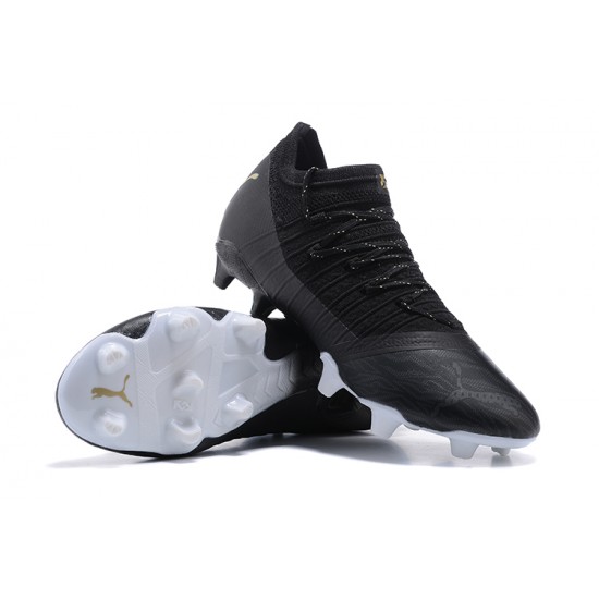 Puma Future Z 1.3 Instinct FG Low White And Black Men Football Boots
