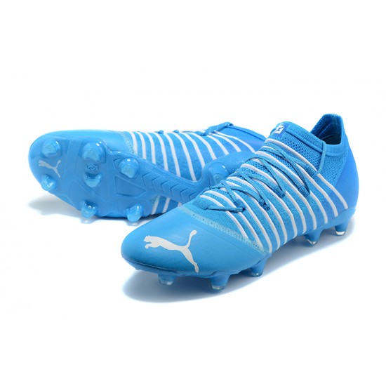 Puma Future Z 1.3 Instinct FG Low White Blue Men Football Boots