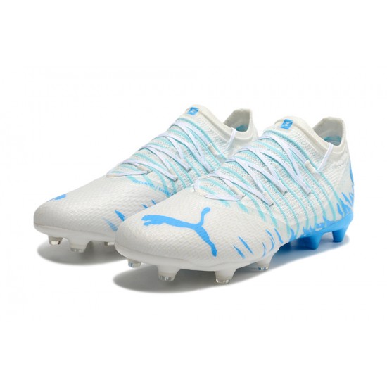 Puma Future Z 1.3 Instinct FG Low White Blue For Women/Men Football Boots