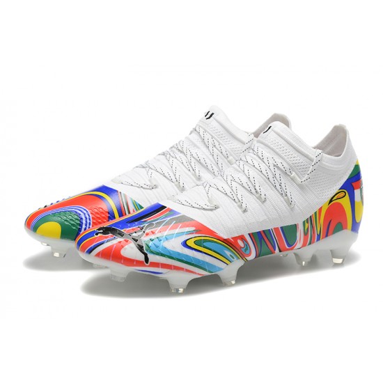 Puma Future Z 1.3 Instinct FG Low White Multi Men Football Boots