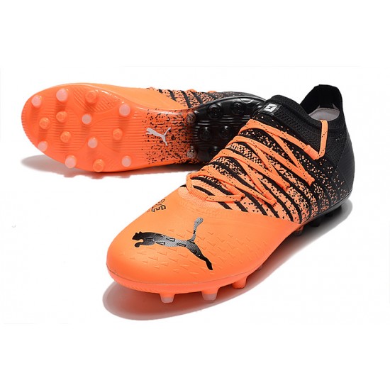 Puma Future Z 1.3 Instinct MG Low Black Orange Men Football Boots