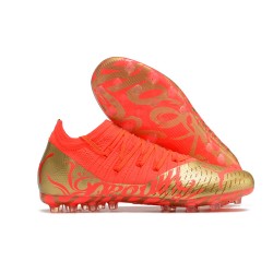 Puma Future Z 1.3 Instinct MG Low Gold Red For Women/Men Football Boots