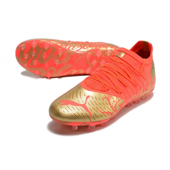 Puma Future Z 1.3 Instinct MG Low Gold Red For Women/Men Football Boots