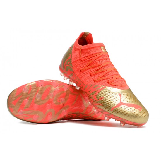 Puma Future Z 1.3 Instinct MG Low Gold Red For Women/Men Football Boots