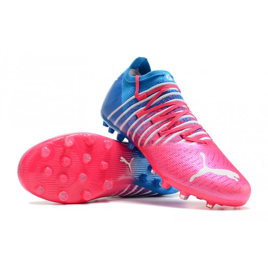 Puma Future Z 1.3 Instinct MG Low Pink Blue For Women/Men Football Boots