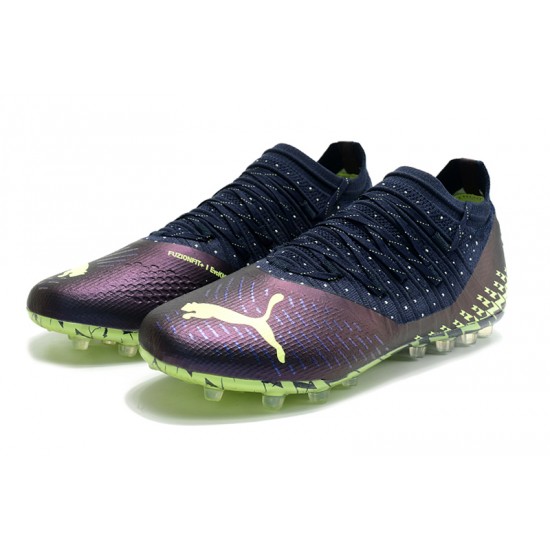 Puma Future Z 1.3 Instinct MG Low Purple Green Men Football Boots