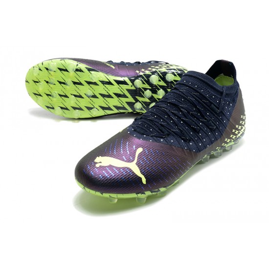 Puma Future Z 1.3 Instinct MG Low Purple Green Men Football Boots