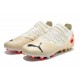 Puma Future Z 1.3 Instinct MG Low White Beige Red Men Football Boots
