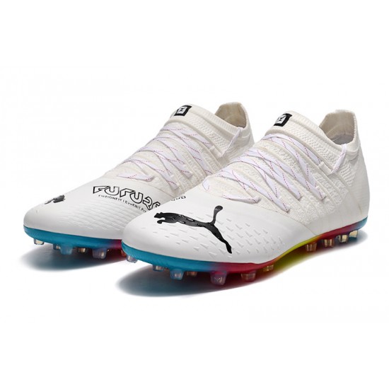 Puma Future Z 1.3 Instinct MG Low White Red Yellow Men Football Boots