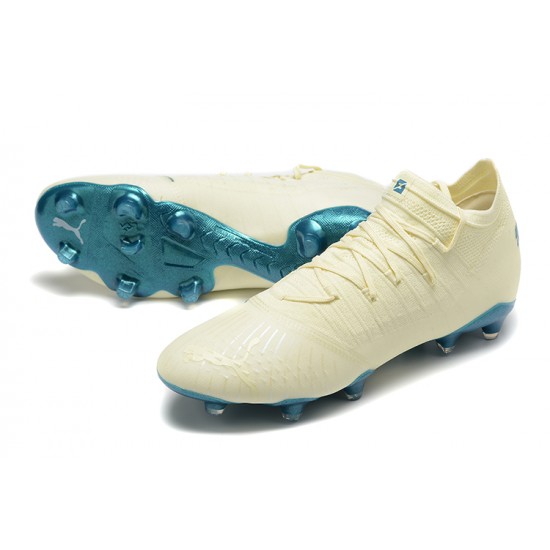 Puma Future Z 1.3 Instinct TF Low Beige Turqoise Men Football Boots