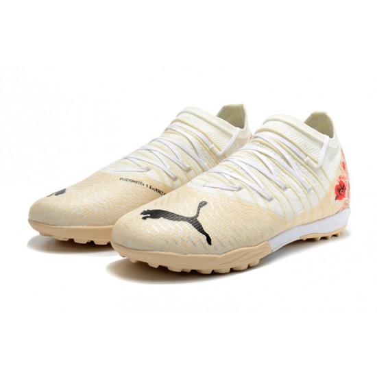 Puma Future Z 1.3 Instinct TF Low Beige White Red Men Football Boots