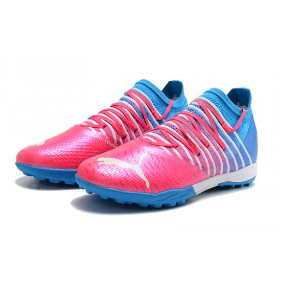 Puma Future Z 1.3 Instinct TF Low Blue Pink Men Football Boots