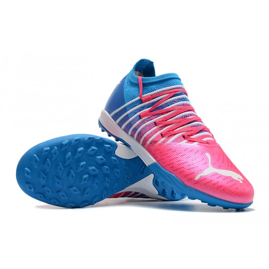 Puma Future Z 1.3 Instinct TF Low Blue Pink Men Football Boots