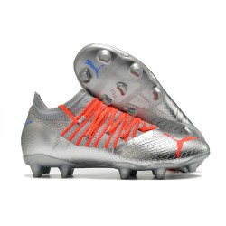 Puma Future Z 1.3 Instinct TF Low Silver Blue Red Men Football Boots