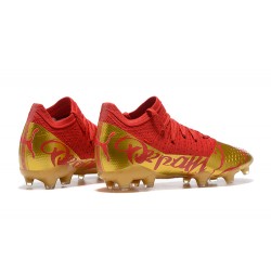 Puma Future Z 1.3 Teazer FG Red Gold Low Men Football Boots