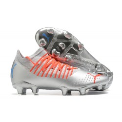 Puma Future Z 1.3 Teazer FG Silver Orange Blue Low Men Football Boots