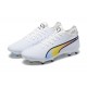 Puma King Ultimate Icon MG Low White Multi Men Football Boots