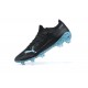 Puma Ultra 1.2 FG Black Blue White Low Men Football Boots