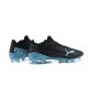 Puma Ultra 1.2 FG Black Blue White Low Men Football Boots