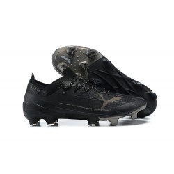 Puma Ultra 1.2 FG Black Gold Low Men Football Boots