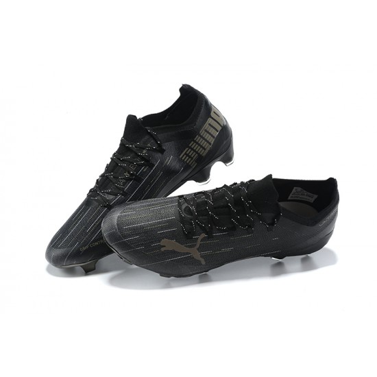 Puma Ultra 1.2 FG Black Gold Low Men Football Boots