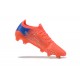 Puma Ultra 1.2 FG Orange Blue Gray Low Men Football Boots