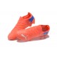 Puma Ultra 1.2 FG Orange Blue Gray Low Men Football Boots