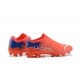 Puma Ultra 1.2 FG Orange Blue Gray Low Men Football Boots