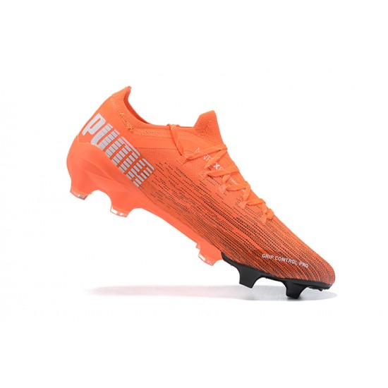 Puma Ultra 1.2 FG Orange Light/Orange White Low Men Football Boots