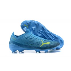 Puma Ultra 1.2 FG Yellow Blue Light/Blue Low Men Football Boots