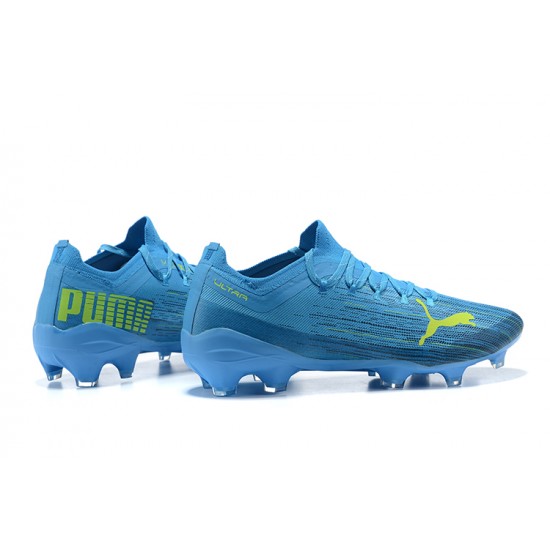 Puma Ultra 1.2 FG Yellow Blue Light/Blue Low Men Football Boots