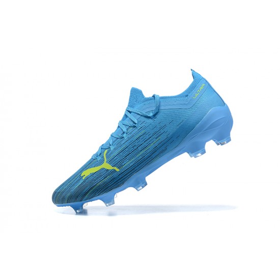 Puma Ultra 1.2 FG Yellow Blue Light/Blue Low Men Football Boots