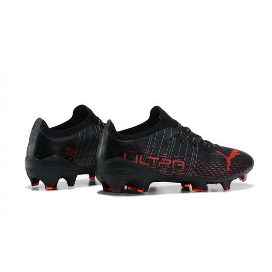 Puma Ultra 1 3 FG AGG Sunblaze Bluemazing Black Red Low Men Football Boots
