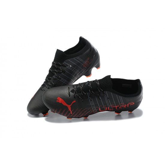 Puma Ultra 1 3 FG AGG Sunblaze Bluemazing Black Red Low Men Football Boots