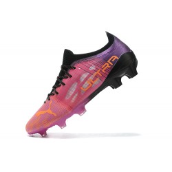 Puma Ultra 1 3 FG AGG Sunblaze Bluemazing Pink Black Purple Low Men Football Boots