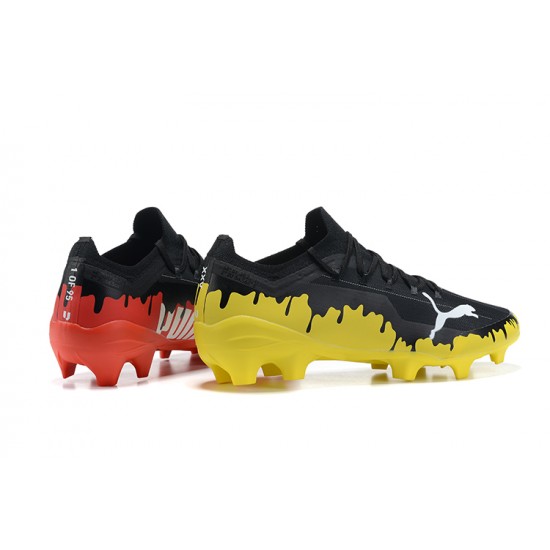 Puma Ultra 1 3 FG AGG Sunblaze Bluemazing Yellow Red White Black Low Men Football Boots