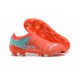 Puma Ultra 1 3 FG Orange Green Gray Low Men Football Boots