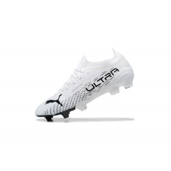 Puma Ultra 1 3 FG White Black Low Men Football Boots