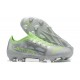 Puma Ultra 1 4 Instinct FG Silver Green Low Men Football Boots