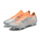 Puma Ultra 1 4 Instinct FG Silver Orange Low Men Football Boots