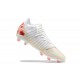 Puma Ultra 1 4 Instinct FG White Red Yellow Low Men Football Boots